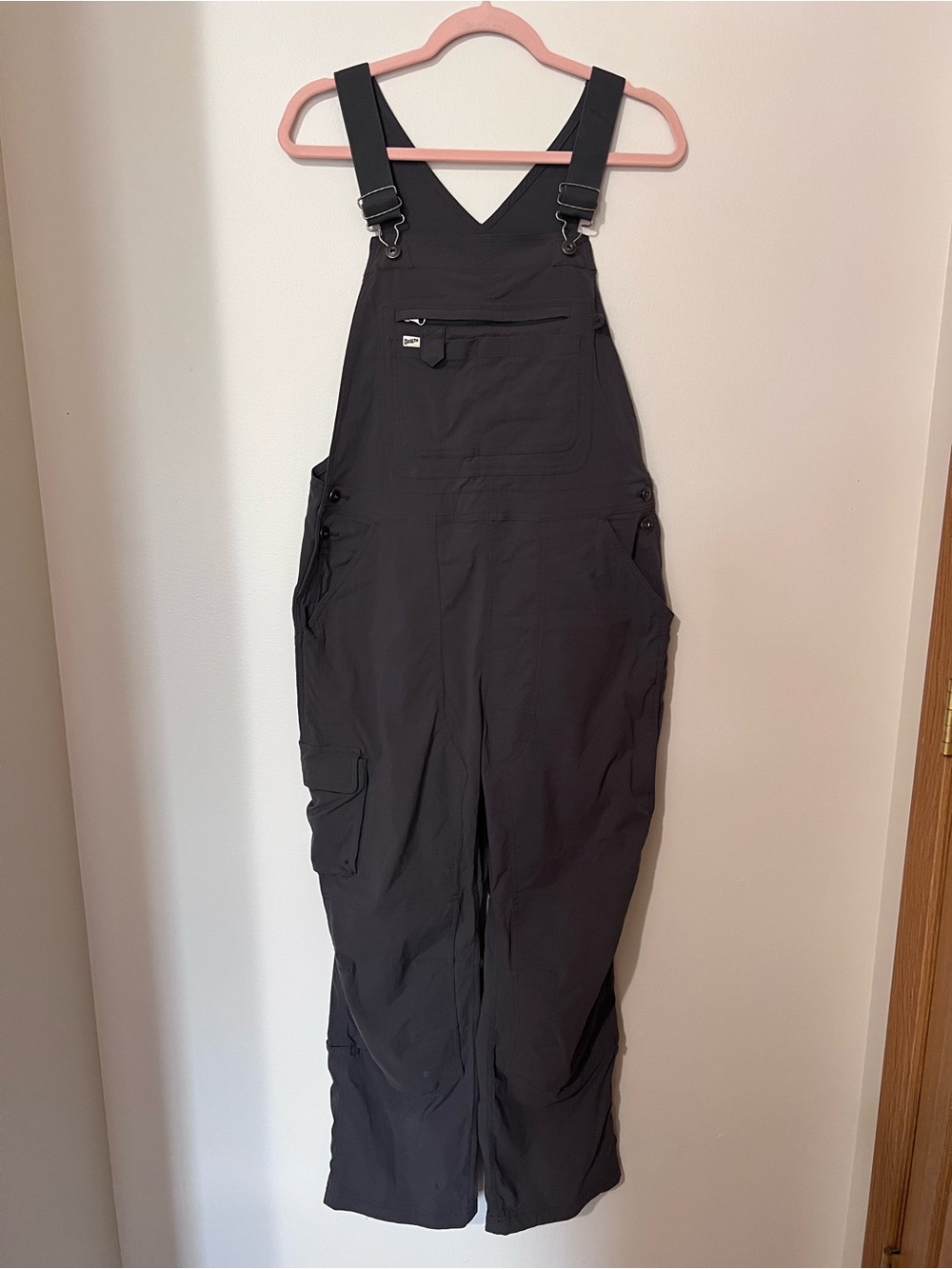 Duluth Trading Co Heirloom Gardening Overalls Dark Grey Charcoal Medium x 29